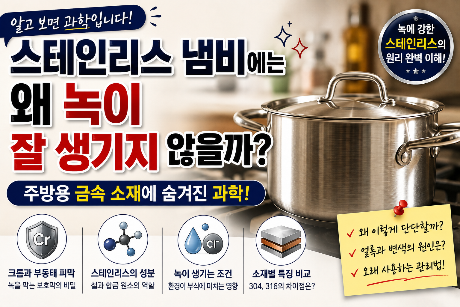 스테인리스 냄비의 과학 원리